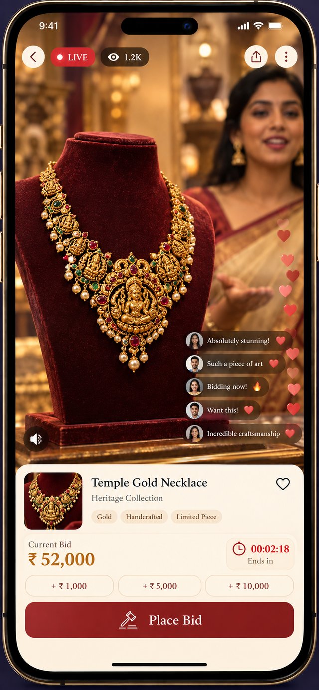 BidBaazaar live bidding screen